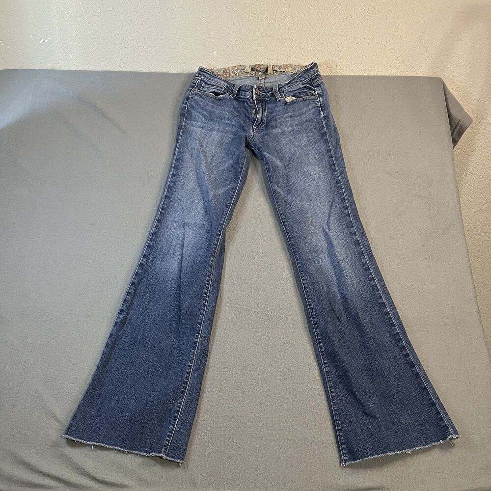 Paige Jeans Womens 27 Boot Cut Low Rise Medium Wash Denim USA Bentley Y2K